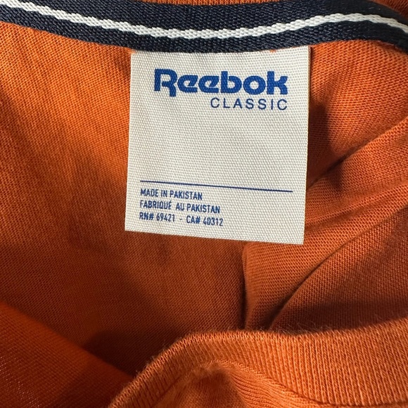 Reebok Burnt Orange 100% Cotton Graphic T-Shirt - Picture 10 of 10